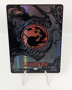 MTG Secret Lair - Raised Foil Full-Art - Mountain Mana Symbiote Venom Spider-Man - Image 2