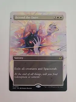 MTG Beyond The Quiet 0303 (Rare Borderless) Edge of Eternities NM - Image 1
