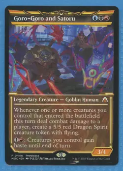 MTG: PreRelease Promo: March of the Machine Commander: Goro-Goro and Satoru - Image 1