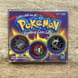 Vintage Pokemon Battling Coin Game 2000 - Onix- Rapidash - Ekans - Image 1