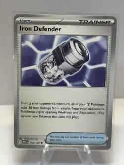 Iron Defender 118/132 - Mega Evolution - Pokemon - NM/M English - Image 1