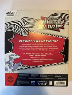 Pokemon TCG: Scarlet & Violet - WHITE FLARE Binder Collection NEW FACTORY SEALED - Image 2