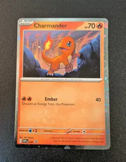 Charmander 047 SVP Black Star Promo Cosmo Holo Pokemon TCG NM - Image 1