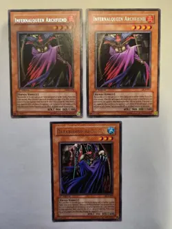 Yugioh INFERNALQEEN ARCHFIEND DCR-071 1st NM / DarkBishop DCR-069 1st NM (3) - Image 2