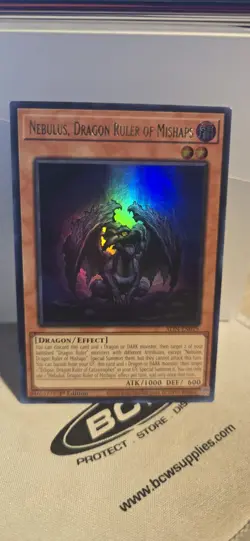 Nebulus, Dragon Ruler of Mishaps ALIN-EN019 Ultra Rare Yugioh Alliance Insight - Image 1