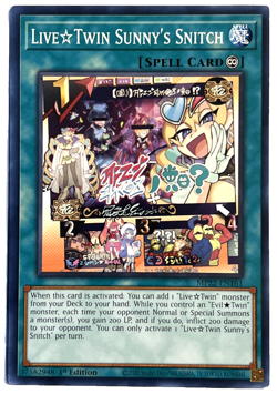 YuGiOh! - Live Twin Sunny's Snitch MP22-EN161 2022 1st Edition Common - Image 1