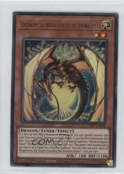 Ringowurm the Dragon Guarding Hundred Apples 1st Ed. YuGiOh Cyberstorm Access - Image 1