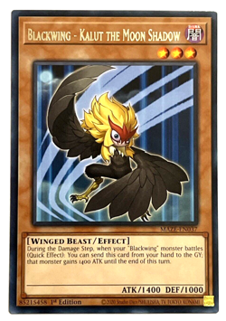 YuGiOh! - Blackwing - Kalut the Moon Shadow - MAZE-EN037 - 1st Edition - Rare - Image 1