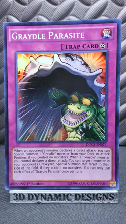 | Yugioh Graydle Parasite DOCS-EN074 1st Super Rare Dimension Of Chaos PL 🔥 | - Image 1