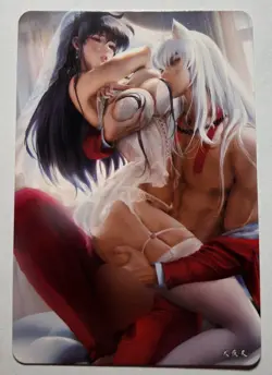 SEXY HEROINE WAIFU Inuyasha & Kagome INUYASHA ACG PREMIUM HOLOFOIL CARD NM - Image 2