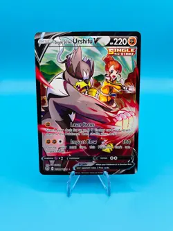 Pokemon Card Single Strike Urshifu V Sword & Shield Brilliant Stars TG18/TG30 NM - Image 1
