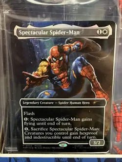 Magic The Gathering MTG Marvel Legends Spectacular Spider-Man Promo Card Sealed - Image 1