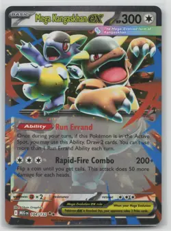 Pokemon Card Mega Kangaskhan ex Double Rare ME01: Mega Evolution 104/132 NM - Image 1