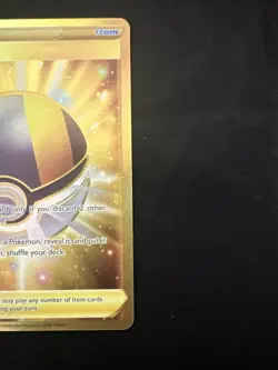 Pokemon TCG Brilliant Stars Ultra Ball Gold Card 186/172 Near Mint Condition - Image 5