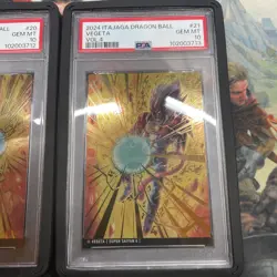 PSA 10 Dragon Ball Japanese Itajaga Card Vol.4 #20 #21 Son Goku Vegeta w/ Guard - Image 2