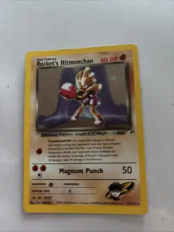 Rockets Hitmonchan Gym Heroes Trading Card 11/132 - Image 1