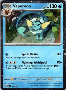 Vaporeon (Cosmos Holo) 168 Promo Holo SV: Scarlet & Violet Promo Cards NM - Image 1