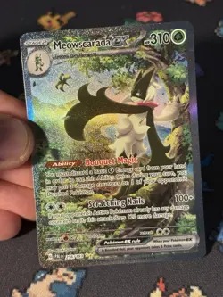 Pokemon Cards Meowscsrada ex 256/193 Illustration Rare Paldea Evolved - (NM) - Image 2