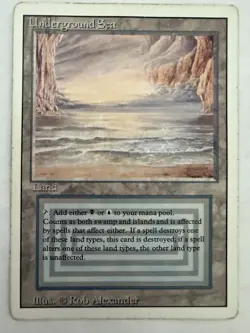 MTG: Underground Sea Revised Edition Regular Card Magic The Gathering - Image 1