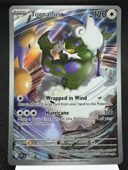 Tornadus SVP210 - Illustration Rare - Scarlet & Violet Promo Pokemon Card MINT - Image 1