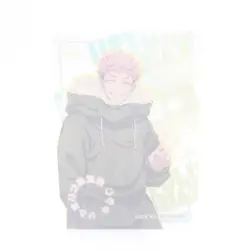Yuji Itadori Jujutsu Kaisen Clear Transparent Anime Collectible Trading Card - Image 2