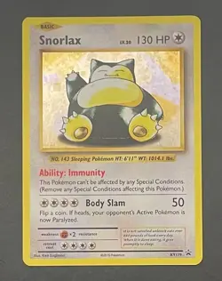 Pokemon Card Snorlax XY179 Black Star Promo - Heavily Played 2 - Image 1