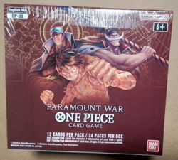 One Piece Card Game TCG OP-02 Paramount War 1st Ed. Booster Box English Sealed - Image 1