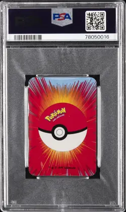 1999 BICYCLE POKEMON MINI PLAYING CARDS BLUE DECK 4 OF CLUBS ALAKAZAM PSA 10 - Image 2