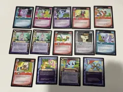My Little Pony CCG Lot of 200+ Cards C/U/R w/ Rarity Box & Series 3 Extras - Image 4