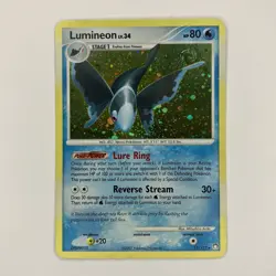 Lumineon 11/123 Mysterious Treasures Rare Holo Pokemon Card HP - Image 1