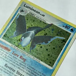 Lumineon 11/123 Mysterious Treasures Rare Holo Pokemon Card HP - Image 3