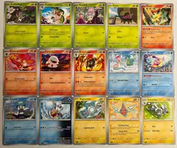 Pokemon 2024 Surging Sparks 43 Card Lot No Duplicates Mankey Registeel Altaria + - Image 1