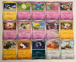 Pokemon 2024 Surging Sparks 43 Card Lot No Duplicates Mankey Registeel Altaria + - Image 2