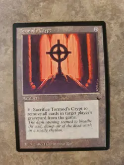 MTG-The Dark, Tormod's Crypt, NM Card - Image 1