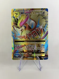 Holo Pokemon TCG M Pidgeot EX Full Art Ultra Rare Card 105/108 XY Evolutions - Image 1