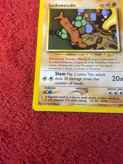 Sudowoodo 26/64 Neo Revelation Regular Pokemon Card Lp - Image 4