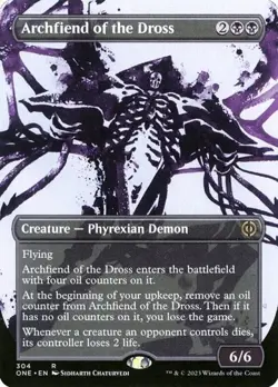 Archfiend of the Dross - Extended Art Showcase ONE NM MTG - Image 1
