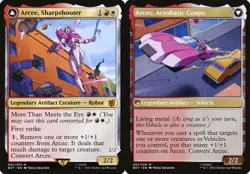 Arcee, Sharpshooter // Arcee, Acrobatic Co The Brother's War Transformers NM MTG - Image 1