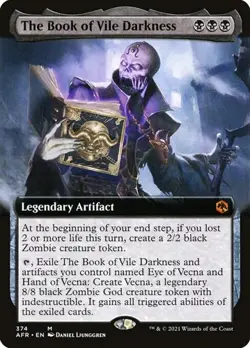 The Book of Vile Darkness - Extended Art AFR NM MTG - Image 1