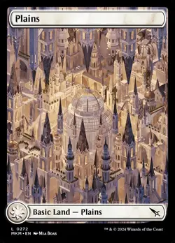 Magic the Gathering (mtg): MKM: Plains (272) - Foil - Full Art - Image 1