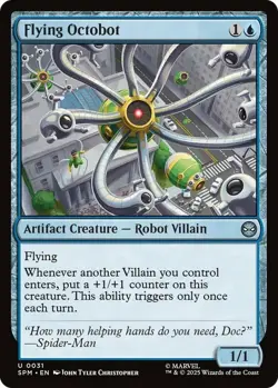 4x Flying Octobot - Foil NM-Mint, English Marvel's Spider-Man MTG Magic - Image 1