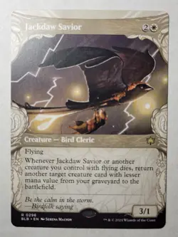 Jackdaw Savior -Showcase- BLOOMBURROW Regular Rare BLB 296 mtg NM/M - Image 1