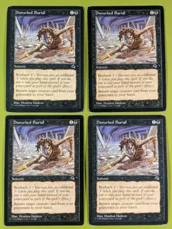 Disturbed Burial x4 Tempest 4x Playset Magic the Gathering MTG - Image 1