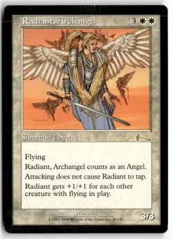 MTG Radiant, Archangel - Urza's Legacy Heavily Played English - Image 1