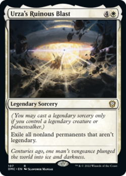x1 Urza's Ruinous Blast R MTG Commander: Dominaria United M/NM, English - Image 1