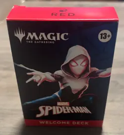 2025 Magic The Gathering Spider Man - Red Starter Welcome Deck Box - Image 1