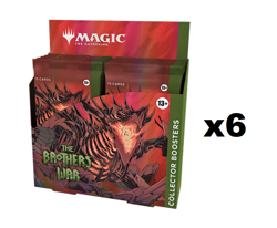 SEALED CASE 6x Collector Booster Box The Brothers War BRO MTG - Image 1