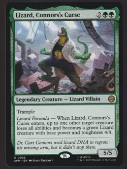Lizard, Connors's Curse R Marvel's Spider-Man 106 Magic The Gathering TCG - Image 1