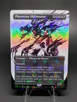 Phyrexian Obliterator (Showcase) (Step-and-Compleat Foil) Phyrexia 440 NM - Image 1