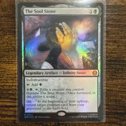 Spider-Man MTG The Soul Stone Legendary Artifact - Infinity Stone foil 💎 - Image 1
